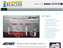 Tablet Screenshot of beacon-equipment.com